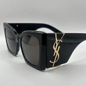 New Saint Laurent SL M119 BLAZE-001 Black Cat Eye Women's Sunglasses Fashion